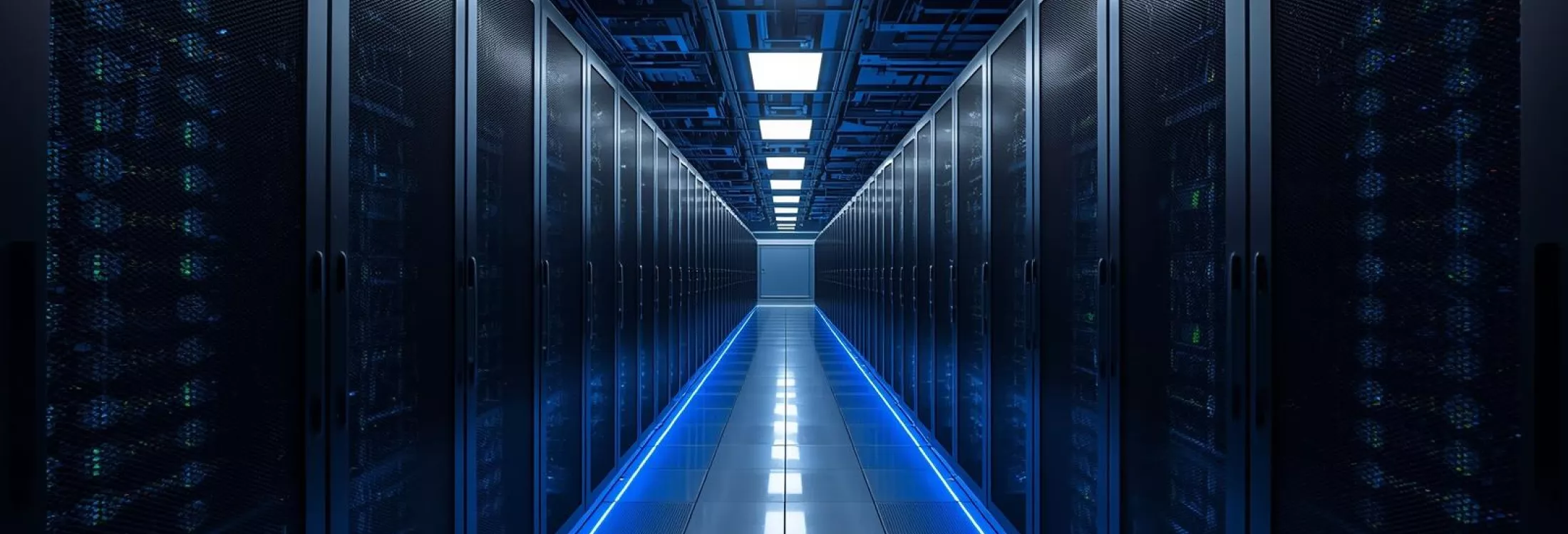 Serverracks in het vernieuwde datacenter van AZ Alma te Eeklo