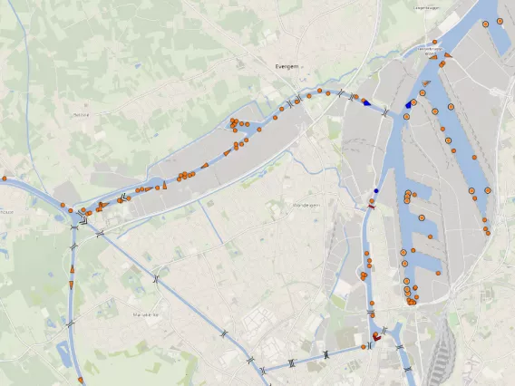Objectplanning kaart